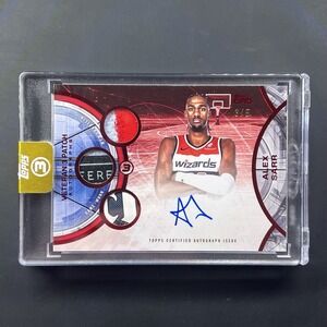 2025-26 Topps 3 Basketball Alex Sarr Veteran 3 Patch Auto /5 Red V3A-AS Wizards